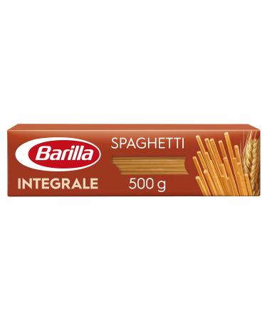 Barilla pasta integral spaghetti n.5 whole grain hard wheat with natural fiber 500 g 500 g (1-pack) spaghetti n. 5 integrals