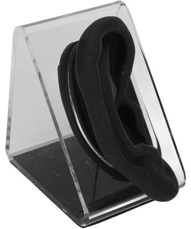 Silicone Ear Model with Display Stand for Acupuncture Practice and Earring Display - Buy Online on SooperMarket.com