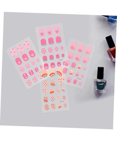 Gogogmee 8 Sheets Children's Nail Stickers Nails False Nail Nails for False Nails Nails Press on Nails for False Nail Tips Fake Nails False Nail for - Buy Online on SooperMarket.com