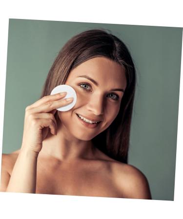 FRCOLOR 3pcs Round Cotton Makeup Remover Pads - Disposable Facial Wipes for Eyelash & Makeup Cleaning - Pure White Cotton Pads - Buy Online on SooperMarket.com