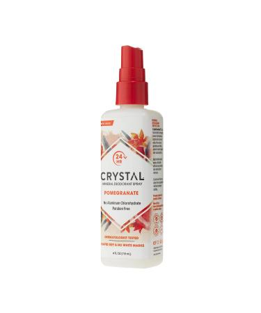 Crystal Mineral Deodorant Spray Pomegranate 4.0 oz - Pack of 2 | 3.99 Fl Oz per Bottle - Buy Online on SooperMarket.com
