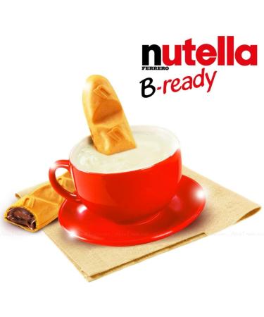 Nutella B-Ready x 15 Bars | Wafers Filles with Hazenut Cocoa | Easy Snack | On The Go to Work - Home Nutella Bars | Individually Wrapped | Easy to Go | Sold by EPL - Buy Online on SooperMarket.com