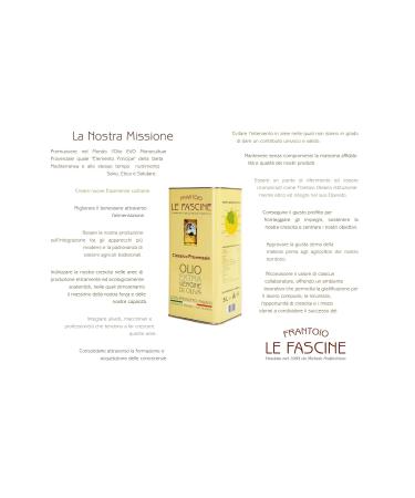 Le Fascine 100% Italian Pugliese Extra Virgin Olive Oil - Premium 5L Can | Authentic Provencal Olives - Buy Online on SooperMarket.com