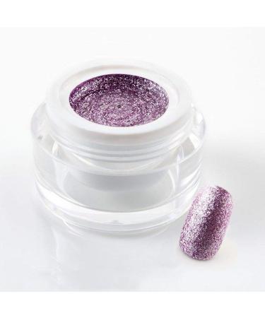 5 ml exclusive UV color gel/color gel/glitter gel - in Glam Glitter Lavender Dust - with real silver
