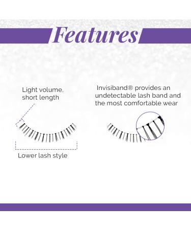 Ardell Glamour Strip Lashes 112 Black (Lower Lash) 4 Pack - False Eyelashes - Buy Online on SooperMarket.com