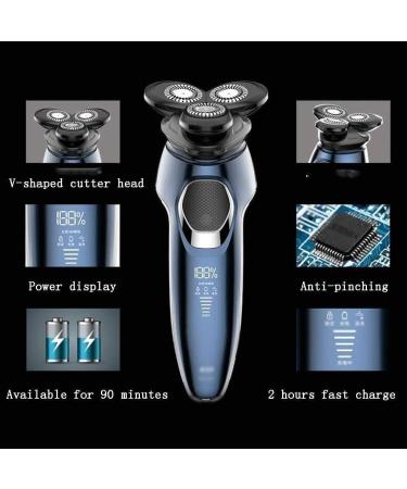 GeRRiT Electric Razor for Men - Waterproof Rotary Shaver USB Rechargeable Cordless Travel Beard Trimmer LED Display - Perfect Gift for Husband & Dad - Buy Online on SooperMarket.com