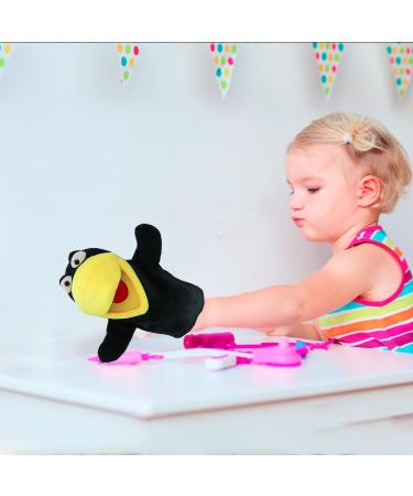 Lilizzhoumax Simulation Crow Hand Puppet Plush Toy - Interactive Early Education Toy & Gift for Kids - Buy Online on SooperMarket.com
