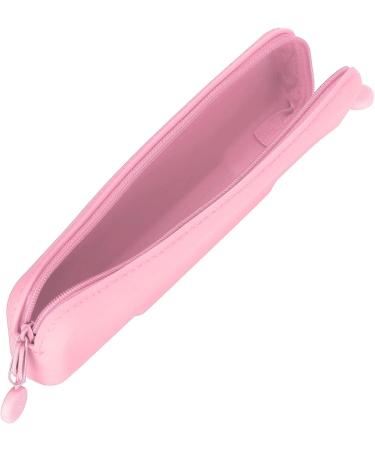 TOPINCN Silicone Pencil Case & Brush Bag - Mini Pink Accessories Organizer for School & Travel - Buy Online on SooperMarket.com