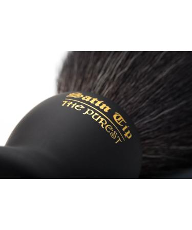 Satin Tip Pure Shave Brush - Synthetic Black Bristles Soft Touch & Case | International Shipping Available - Buy Online on SooperMarket.com