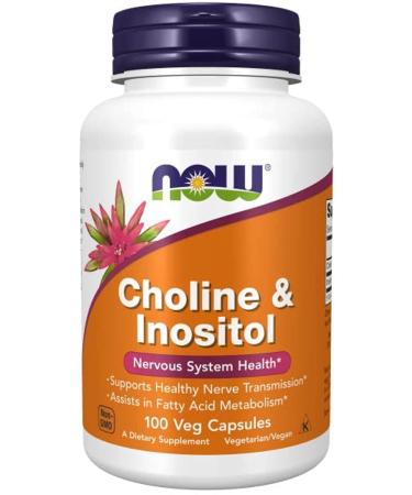 Now Choline/Inositol 500mg 100cap ( Packaging May Vary )