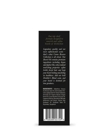 Cremo Reserve Blend Beard Oil 1oz - Premium Grooming for Men | International Shipping Available - Buy Online on SooperMarket.com