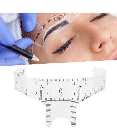 Professional Eyebrow Ruler for Microblading Artists Transparent Design Plastic Lightweight and Portable with 3 Types Available for Accurate Eyebrow Shape (Nose bridge ruler Nose bridge ruler type B - Buy Online on SooperMarket.com