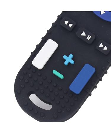 High Simulation Remote Control Baby Teether | Soft Silicone Teething Toy for Sensory Development | Daily Use (Black) - Buy Online on SooperMarket.com