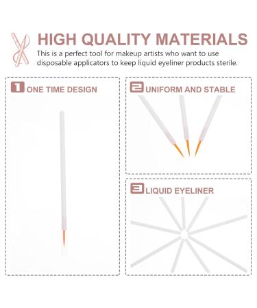 FOMIYES 100Pcs Disposable Eyeliner Brush Set - Fine Point Makeup Tools for Women | Mini Nylon Eyelash Brushes for Precise Eye Makeup - Buy Online on SooperMarket.com
