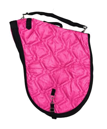 AJ Tack Wholesale English Padded Saddle Carrier Hot Pink