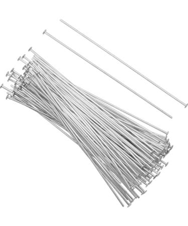 JensFindings 80 Qty. Head Pins .925 Sterling Silver 1.5 Inch (24 Gauge)