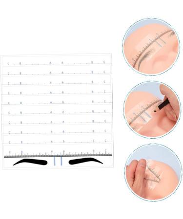 Housoutil 50pcs Eyebrow Positioning Ruler Stickers Eyebrow Template Eyebrow Positioning Tool Disposable Suite - Buy Online on SooperMarket.com