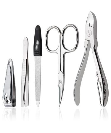 Marqus 5-Part Nail Set for Men and Women - Premium Solingen Manicure Kit - Travel-Friendly Nail Care Essential - Buy Online on SooperMarket.com