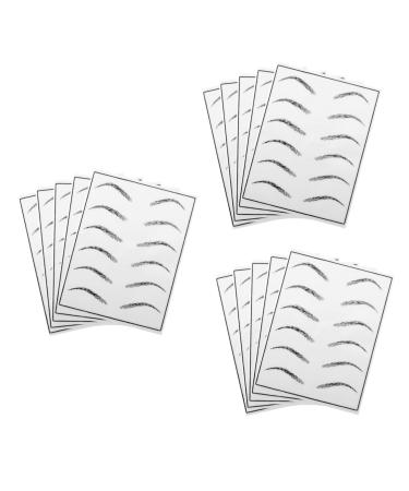 Beavorty 15 Sheets Eyebrow Microblading Makeup Practice Skin Silicone Eyebrow Practice Skin Eyebrows