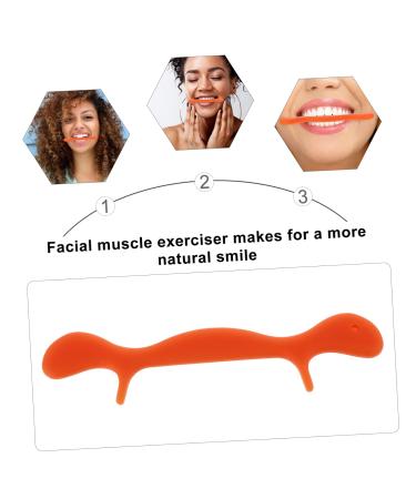 Angoily Facial Smile Maker Arm Sleeves - Face Trainer & Slim Mouth Exerciser | Enhance Your Smile & Beauty - 11.5X2.5cm Orange - Buy Online on SooperMarket.com