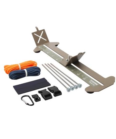 Catcan 2 in 1 Paracord Jig  Paracord Bracelet and Paracord Jig Making Kit  Adjustable Length DIY Craft Paracord Tools 4 to 13 with Free Cord and Buckles khaki