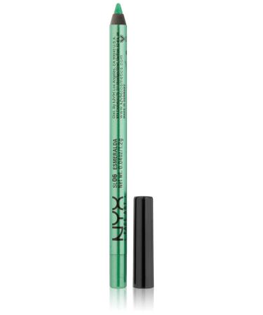 NYX PROFESSIONAL MAKEUP Slide On Pencil Waterproof Eyeliner Pencil - Esmeralda Esmeralda 1 Count (Pack of 1)