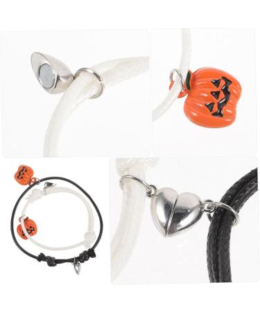 ABOOFAN 2 Pcs Girl Bracelet Jewelry Halloween Bracelet Jewelry for Girl Pumpkin Charm Bracelet for Decor Halloween Bracelet for Girl Metal Little Pumpkin European and American - Buy Online on SooperMarket.com