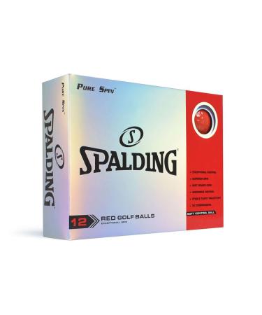 Spalding Pure Spin 12 Ball Pack - RED