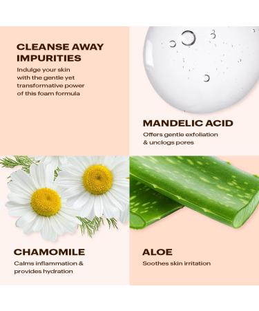 Buy MAKARI Renewal Glow Cleansing Foam - Dermatologist-Recommended Paraben & Sulfate-Free Face Wash with Mandelic Acid Chamomile & Aloe - 150ml/5oz - Buy Online on SooperMarket.com