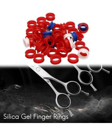 Dacvgog 50 Pieces Silicone Rings for Any Insert a Scissors Styling Tools Hair Cutting Accessories Mix Colours - Buy Online on SooperMarket.com
