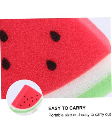 NOLITOY 4 Pcs Natural PU Sponge Brush Set for Newborns & Kids - Red Bath Wipe & Foam Body Sponges for Gentle Cleaning - Buy Online on SooperMarket.com