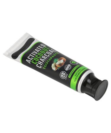 100% Natural Whitening Toothpaste - Coconut Oil & Activated Charcoal for Stain Removal & Mint Freshness | International Shipping Available - Buy Online on SooperMarket.com