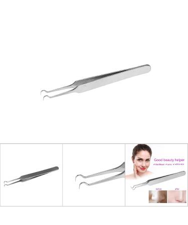 Premium Blackening Remover Tweezers - Stainless Steel Acne & Beauty Tool 8.7 cm Hook - Perfect for Makeup & Skincare - Buy Online on SooperMarket.com