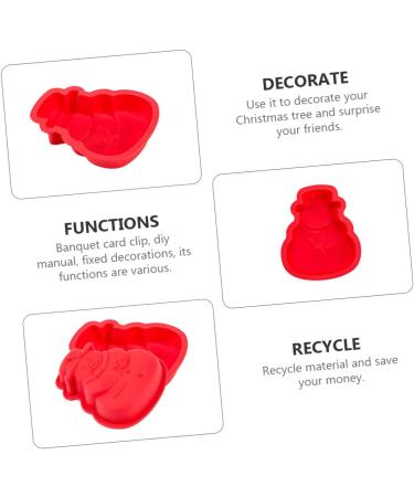 HOMSFOU 4 Pcs Baking Mold DIY Hand Press Cookie Silicone Deer Christmas Chocolate Molds Cookie Mold De para Gelatinas Homemade Cake Mold Non Stick Fondant Mold Silica Gel - Buy Online on SooperMarket.com