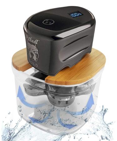 FitSand Bamboo Shaver Rinse Stand Compatible with Skull Shaver Pitbull Gold Pro Electic Bald Head and Face Wet or Dry Shaver Electric Pitbull Palm Butterfly Kiss Butterfly Pro Shavers