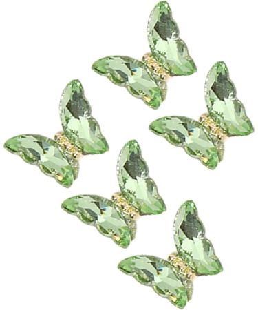 1Bag Butterfly Rhinestones 3D Fashionable Craft Accessories Embellishment For Decoration Green H098 - Buy Online on SooperMarket.com