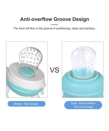Xiaoxin Baby Food Feeder Pacifier Tooth Relief for Toddlers | S/M/L Silicone Tissue | 2-Pack for Easy International Shipping - Buy Online on SooperMarket.com
