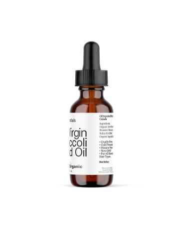 Sweet Essentials Organic Unrefined Broccoli Seed Oil - 100% Pure & Cold-Pressed - Natural Moisturizer for Skin Hair | 2oz Glass Bottle | Imported from Canada - Buy Online on SooperMarket.com