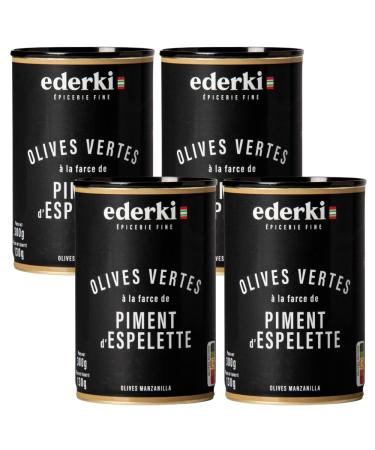Green Olives with Piment d'Espelette 300g x 4