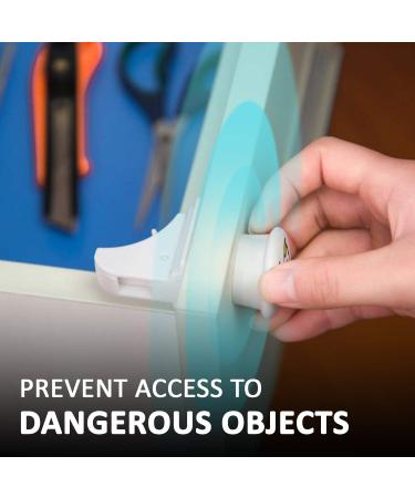 Magnetic Cabinet Locks (12 Locks + 2 Keys) with Adhesive  Easy Installation Tool - Child Proof Drawers - No Tools Or Screws Needed - Jool Baby - Buy Online on SooperMarket.com
