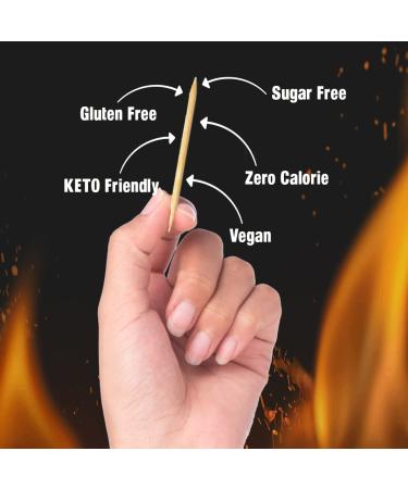 BiteMyWood Cinnamon Toothpicks for Adults - Long Lasting Super Hot & Spicy Flavor (100 Picks) - Buy Online on SooperMarket.com