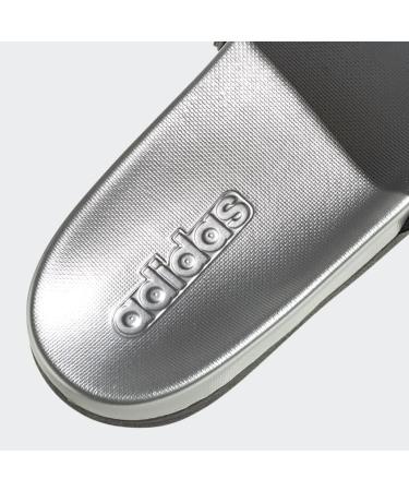 adidas Women's Adilette Comfort Slides Sandal - Silver Metallic - Size 8 - Buy Online on SooperMarket.com