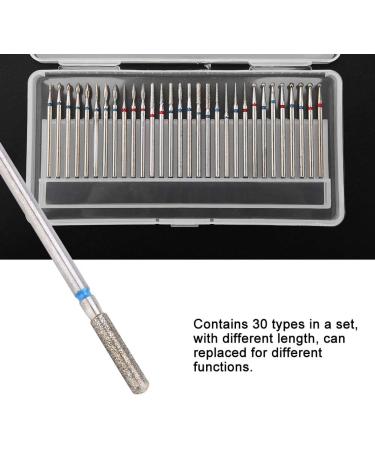 Drill Nail Bit Manicure Drill Accessories Professional Manicure Drill Bits Professional Steel Drill Tungsten Steel Nozzle Accessory for Nail Accessories - Buy Online on SooperMarket.com