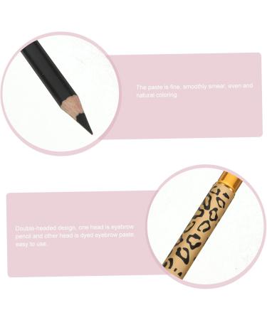 PLAFOPE 2pcs Double Head Eyebrow Pencil Eyebrow Pencil Brush Long Lasting Eyebrow Pencils Makeup Eyebrow Pencils 1 count (Pack of 1) Black - Buy Online on SooperMarket.com