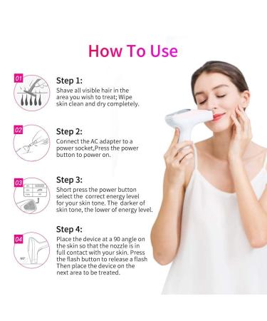VEME IPL Hair Removal Device for Women - Permanent, Painless Hair Remover with 5 Energy Levels - 500,000 Flashes - Blue & White - Buy Online on SooperMarket.com