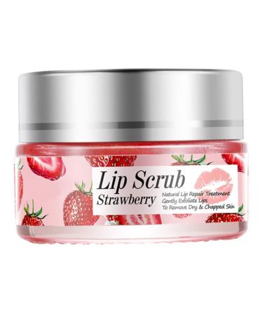 Lip Scrub Exfoliator Lip Overnight Moisturizer Sleeping Cream Lip Repair Balm Strawberry