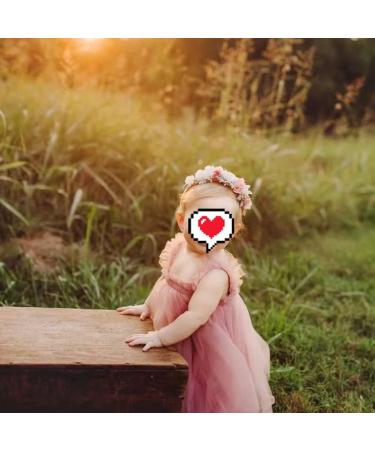 PythJooh Baby Girl Tulle Dress with Butterfly Wings Tutu | Sleeveless Princess Dress for Toddlers | Daisy Stars Sundress for 0-4 Years | 2-3 Years, Dusty Pink - Buy Online on SooperMarket.com