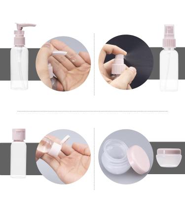 11-Piece Travel Bottle Set | 30/50/60/80ml Containers for Cosmetics Sprays & Creams | Portable Travel Accessories - Buy Online on SooperMarket.com