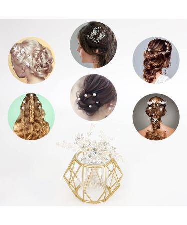 23-Piece Wedding Hair Pins Set - Bridal Pearl Rhinestone Hair Clips for Bridesmaid Women - Buy Online on SooperMarket.com