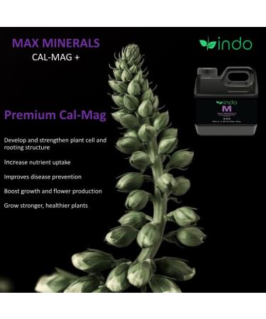 Indo MAX Nutrients - MAX Minerals Cal-Mag + (1L): Calcium Magnesium and Iron - Unique chelated Solution for Maximum Nutrient Uptake Max Minerals 1 L - Buy Online on SooperMarket.com